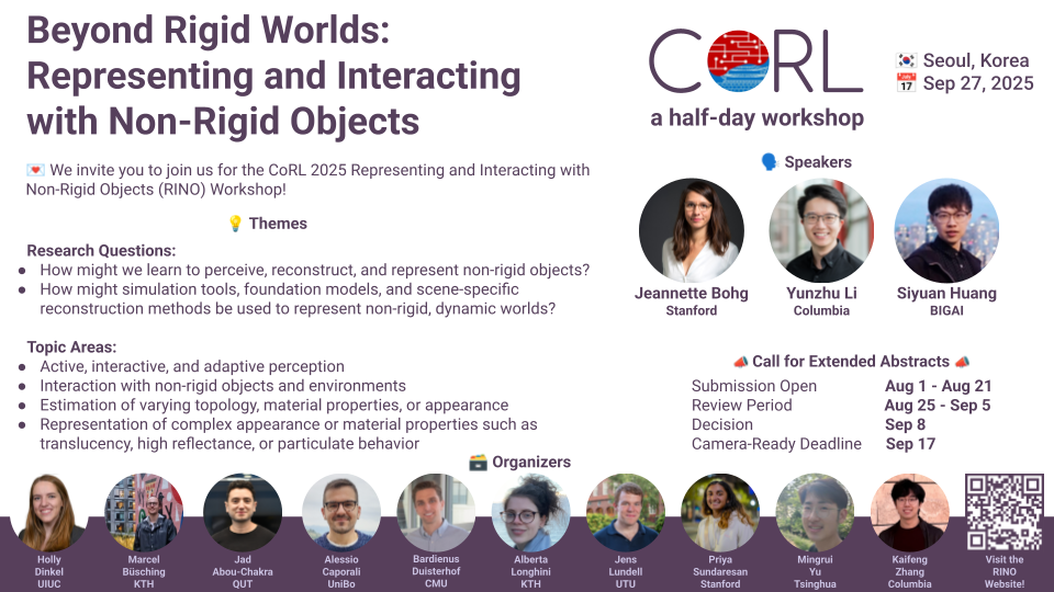 CoRL RINO Workshop Announcement Flyer